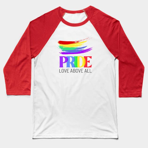 LGBTQ Pride Month T-Shirt Gay Lesbien Queer Trans Community Baseball T-Shirt by Utopia Shop